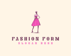 Fashion Mannequin Wardrobe logo design