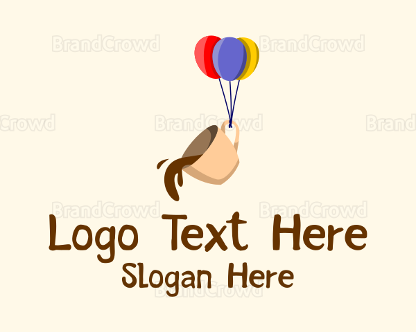 Coffee Cup Balloon Logo