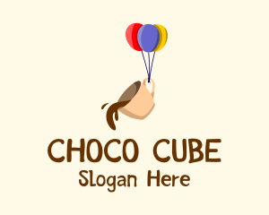 Coffee Cup Balloon Logo