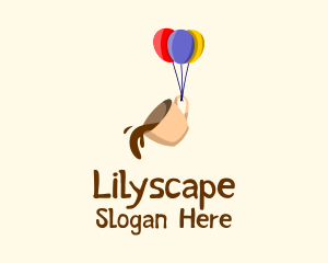 Coffee Cup Balloon Logo