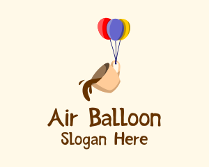 Balloon - Coffee Cup Balloon logo design