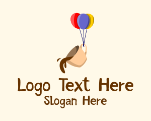 Cup - Coffee Cup Balloon logo design