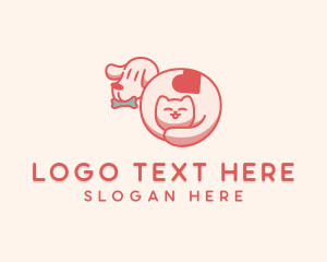Doodle - Cute Cat Dog logo design