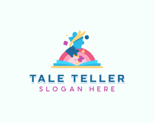 Storytelling - Puzzle Educational Learning logo design