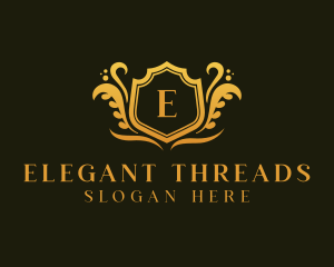 Victorian Luxury Shield Ornament  logo design