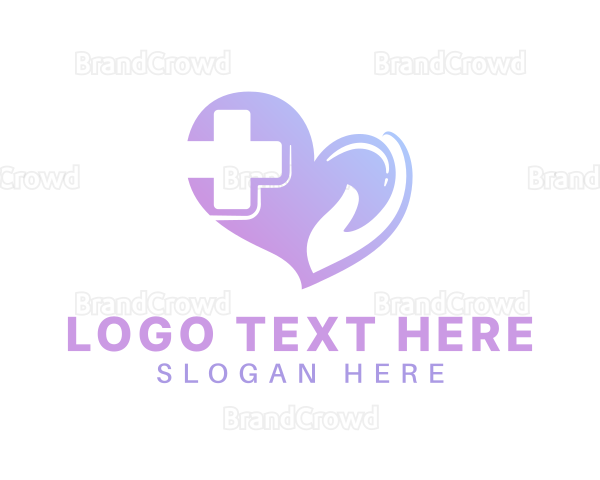 Medical Heart Cross Logo