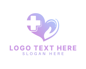 Auscultate - Medical Heart Cross logo design