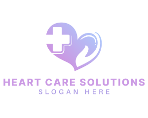 Medical Heart Cross logo design