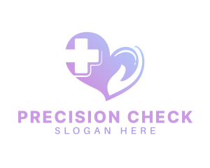 Medical Heart Cross logo design