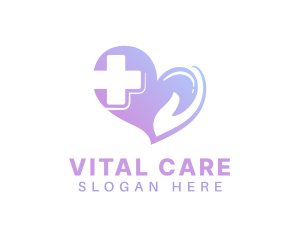 Medical Heart Cross logo design