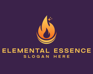 Element - Fire Grill Heat logo design