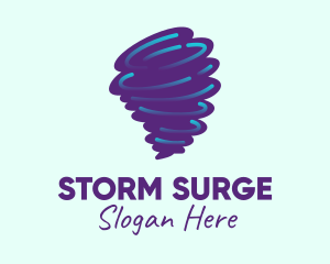 Hurricane - Tornado Weather Storm logo design