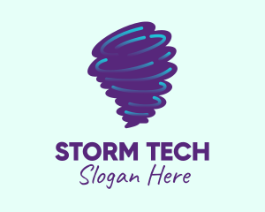 Tornado Weather Storm logo design