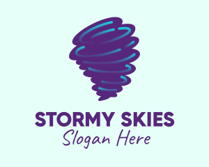 Tornado Weather Storm logo design