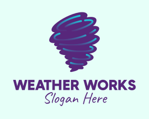 Meteorology - Tornado Weather Storm logo design