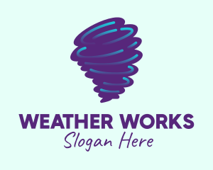 Tornado Weather Storm logo design