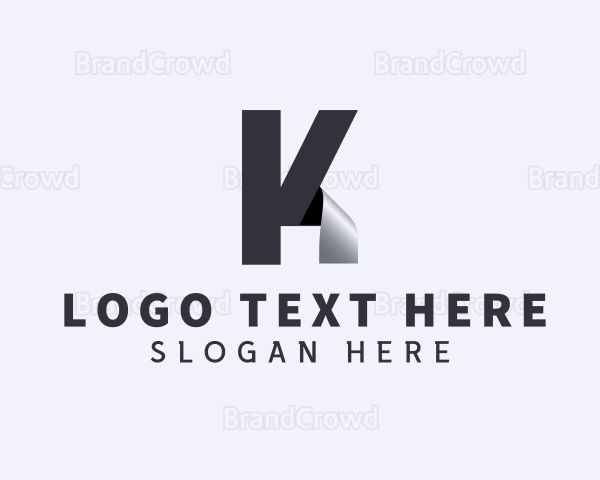 Accounting Finance Firm Letter K Logo