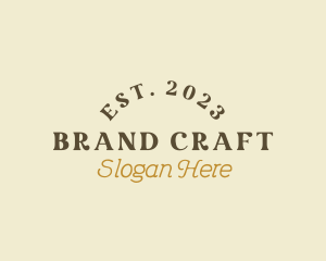 Branding - Retro Brand Wordmark logo design