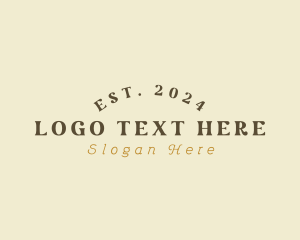 Enterprise - Retro Brand Wordmark logo design