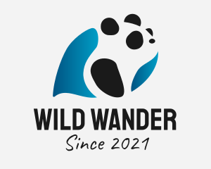 Cute Wild Panda  logo design