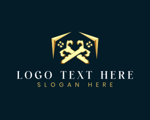 Luxury - Key Property Rental logo design