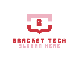 Bracket - Chat Brace Bracket logo design