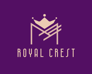 Majestic - Regal Viking Crown Letter M logo design