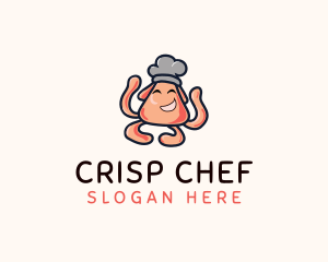 Octopus Kitchen Chef  logo design