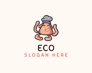 Toque - Octopus Kitchen Chef logo design