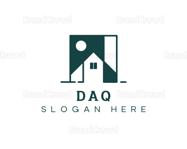 Property Real Estate Roofing Logo