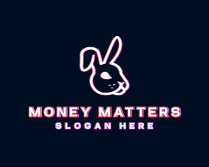 Band - Bunny Rabbit Glitch logo design