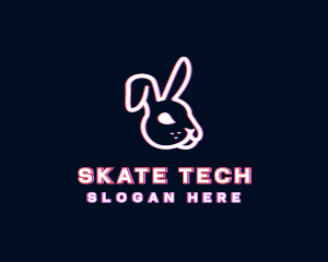 Bunny Rabbit Glitch logo design