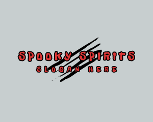 Halloween - Grunge Halloween Wordmark logo design