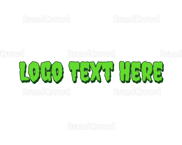 Slimy Green Wordmark Logo