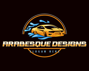 Car Washing Automotive Logo