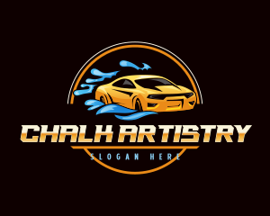 Car Washing Automotive Logo