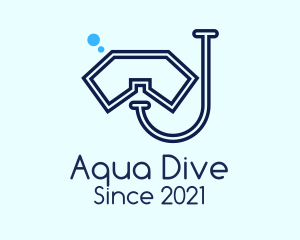 Scuba - Minimalist Scuba Gear logo design