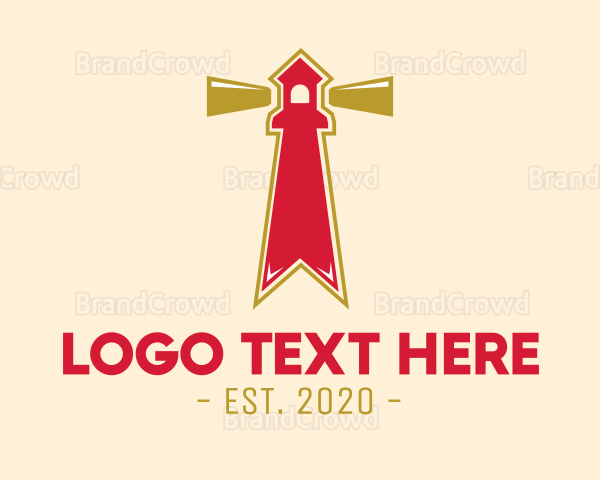 Red Lighthouse Bookmark Logo