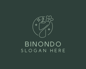 Floral Wellness Candle Logo