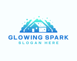 Shine - Clean Pressure Wash Bubble logo design