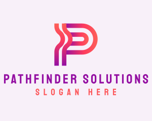 Software Programmer Letter P logo design