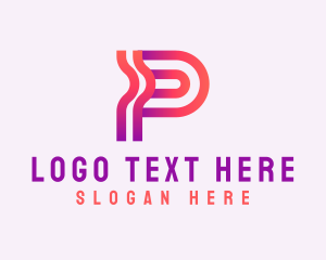 Software - Software Programmer Letter P logo design