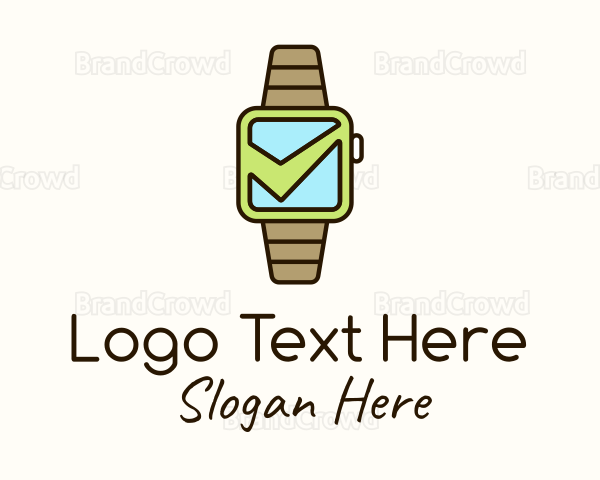 Check Wrist Watch Logo