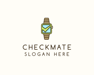 Check Wrist Watch logo design