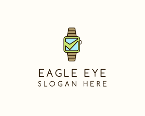 Check Wrist Watch logo design