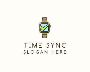 Check Wrist Watch logo design