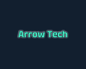 Futuristic Glowing Tech logo design