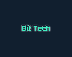 Futuristic Glowing Tech logo design