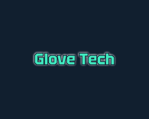 Futuristic Glowing Tech logo design