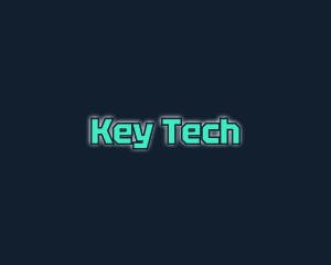 Futuristic Glowing Tech logo design